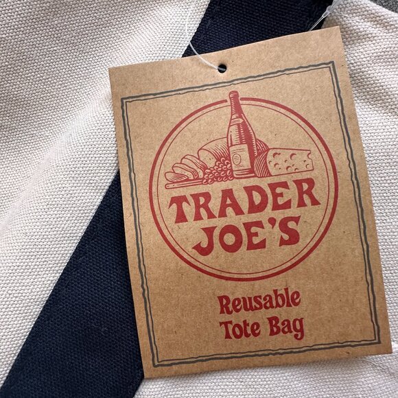 Trader Joe's Canvas Tote Bag NWT - Picture 3 of 6